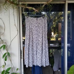 vintage ditsy floral maxi skirt